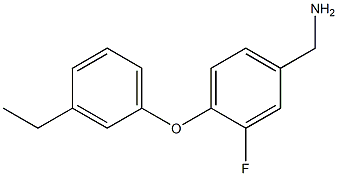 [4-(3-ethylphenoxy)-3-fluorophenyl]methanamine Struktur