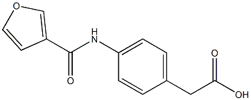 [4-(3-furoylamino)phenyl]acetic acid Struktur