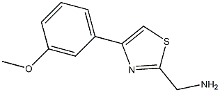 [4-(3-methoxyphenyl)-1,3-thiazol-2-yl]methanamine Struktur