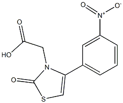 [4-(3-nitrophenyl)-2-oxo-1,3-thiazol-3(2H)-yl]acetic acid Struktur