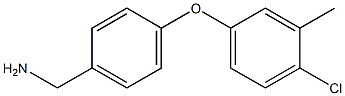 [4-(4-chloro-3-methylphenoxy)phenyl]methanamine Struktur