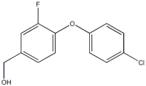 [4-(4-chlorophenoxy)-3-fluorophenyl]methanol Struktur