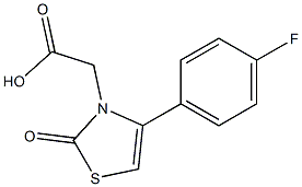 [4-(4-fluorophenyl)-2-oxo-1,3-thiazol-3(2H)-yl]acetic acid Struktur