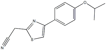 [4-(4-isopropoxyphenyl)-1,3-thiazol-2-yl]acetonitrile Struktur