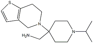 [4-(6,7-dihydrothieno[3,2-c]pyridin-5(4H)-yl)-1-isopropylpiperidin-4-yl]methylamine Struktur