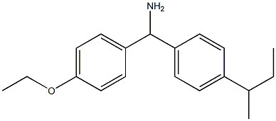 [4-(butan-2-yl)phenyl](4-ethoxyphenyl)methanamine Struktur