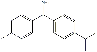 [4-(butan-2-yl)phenyl](4-methylphenyl)methanamine Struktur