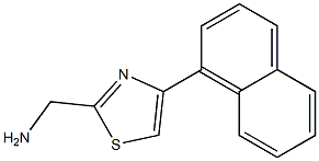 [4-(naphthalen-1-yl)-1,3-thiazol-2-yl]methanamine Struktur