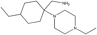 [4-ethyl-1-(4-ethylpiperazin-1-yl)cyclohexyl]methylamine Struktur