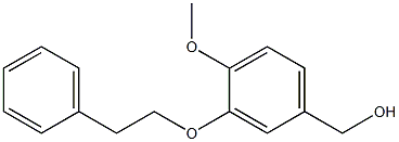 [4-methoxy-3-(2-phenylethoxy)phenyl]methanol Struktur