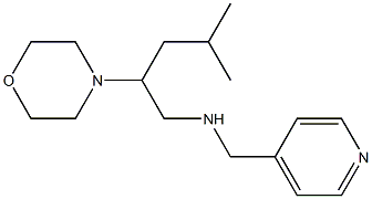 [4-methyl-2-(morpholin-4-yl)pentyl](pyridin-4-ylmethyl)amine Struktur