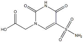 [5-(aminosulfonyl)-2,4-dioxo-3,4-dihydropyrimidin-1(2H)-yl]acetic acid Struktur