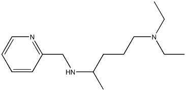 [5-(diethylamino)pentan-2-yl](pyridin-2-ylmethyl)amine Struktur