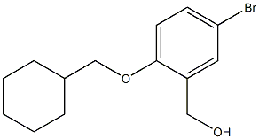 [5-bromo-2-(cyclohexylmethoxy)phenyl]methanol Struktur