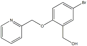 [5-bromo-2-(pyridin-2-ylmethoxy)phenyl]methanol Struktur