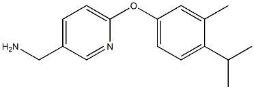 [6-(4-isopropyl-3-methylphenoxy)pyridin-3-yl]methylamine Struktur