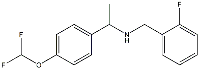 {1-[4-(difluoromethoxy)phenyl]ethyl}[(2-fluorophenyl)methyl]amine Struktur