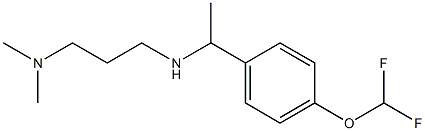 {1-[4-(difluoromethoxy)phenyl]ethyl}[3-(dimethylamino)propyl]amine Struktur