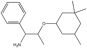 {1-amino-2-[(3,3,5-trimethylcyclohexyl)oxy]propyl}benzene Struktur