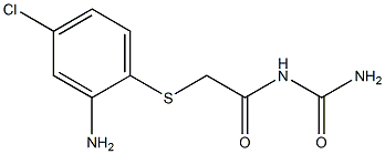 {2-[(2-amino-4-chlorophenyl)sulfanyl]acetyl}urea Struktur