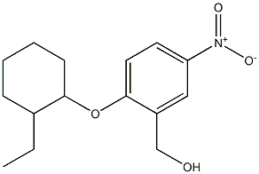 {2-[(2-ethylcyclohexyl)oxy]-5-nitrophenyl}methanol Struktur