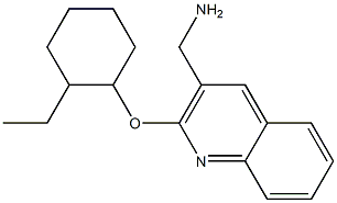 {2-[(2-ethylcyclohexyl)oxy]quinolin-3-yl}methanamine Struktur