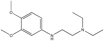 {2-[(3,4-dimethoxyphenyl)amino]ethyl}diethylamine Struktur