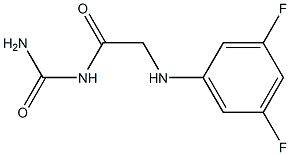 {2-[(3,5-difluorophenyl)amino]acetyl}urea Struktur