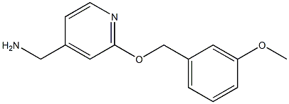 {2-[(3-methoxybenzyl)oxy]pyridin-4-yl}methylamine Struktur