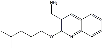 {2-[(4-methylpentyl)oxy]quinolin-3-yl}methanamine Struktur