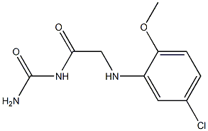 {2-[(5-chloro-2-methoxyphenyl)amino]acetyl}urea Struktur