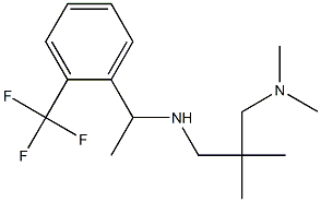 {2-[(dimethylamino)methyl]-2-methylpropyl}({1-[2-(trifluoromethyl)phenyl]ethyl})amine Struktur