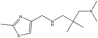 {2-[(dimethylamino)methyl]-2-methylpropyl}[(2-methyl-1,3-thiazol-4-yl)methyl]amine Struktur