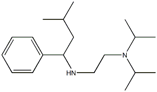 {2-[bis(propan-2-yl)amino]ethyl}(3-methyl-1-phenylbutyl)amine Struktur