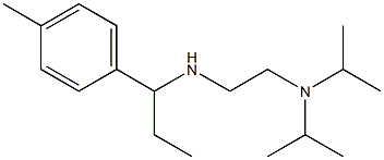 {2-[bis(propan-2-yl)amino]ethyl}[1-(4-methylphenyl)propyl]amine Struktur