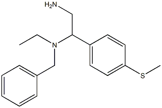 {2-amino-1-[4-(methylsulfanyl)phenyl]ethyl}(benzyl)ethylamine Struktur