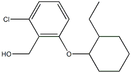 {2-chloro-6-[(2-ethylcyclohexyl)oxy]phenyl}methanol Struktur