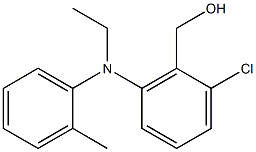 {2-chloro-6-[ethyl(2-methylphenyl)amino]phenyl}methanol Struktur