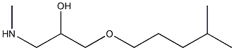 {2-hydroxy-3-[(4-methylpentyl)oxy]propyl}(methyl)amine Struktur