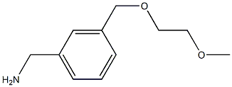 {3-[(2-methoxyethoxy)methyl]phenyl}methanamine Struktur