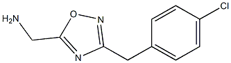 {3-[(4-chlorophenyl)methyl]-1,2,4-oxadiazol-5-yl}methanamine Struktur