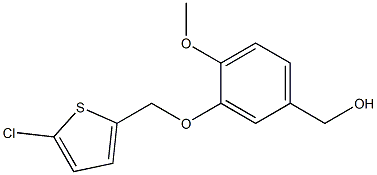 {3-[(5-chlorothiophen-2-yl)methoxy]-4-methoxyphenyl}methanol Struktur