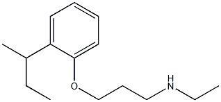 {3-[2-(butan-2-yl)phenoxy]propyl}(ethyl)amine Struktur