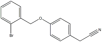 {4-[(2-bromobenzyl)oxy]phenyl}acetonitrile Struktur