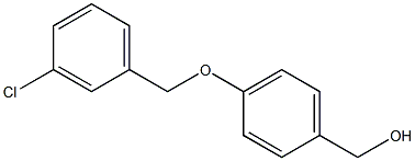 {4-[(3-chlorophenyl)methoxy]phenyl}methanol Struktur