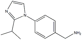 {4-[2-(propan-2-yl)-1H-imidazol-1-yl]phenyl}methanamine Struktur