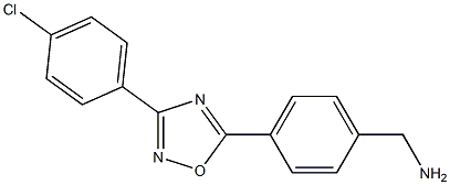 {4-[3-(4-chlorophenyl)-1,2,4-oxadiazol-5-yl]phenyl}methanamine Struktur