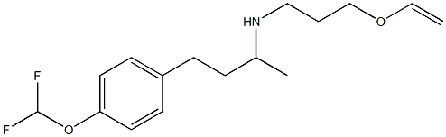 {4-[4-(difluoromethoxy)phenyl]butan-2-yl}[3-(ethenyloxy)propyl]amine Struktur