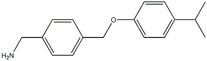 {4-[4-(propan-2-yl)phenoxymethyl]phenyl}methanamine Struktur