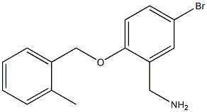 {5-bromo-2-[(2-methylphenyl)methoxy]phenyl}methanamine Struktur